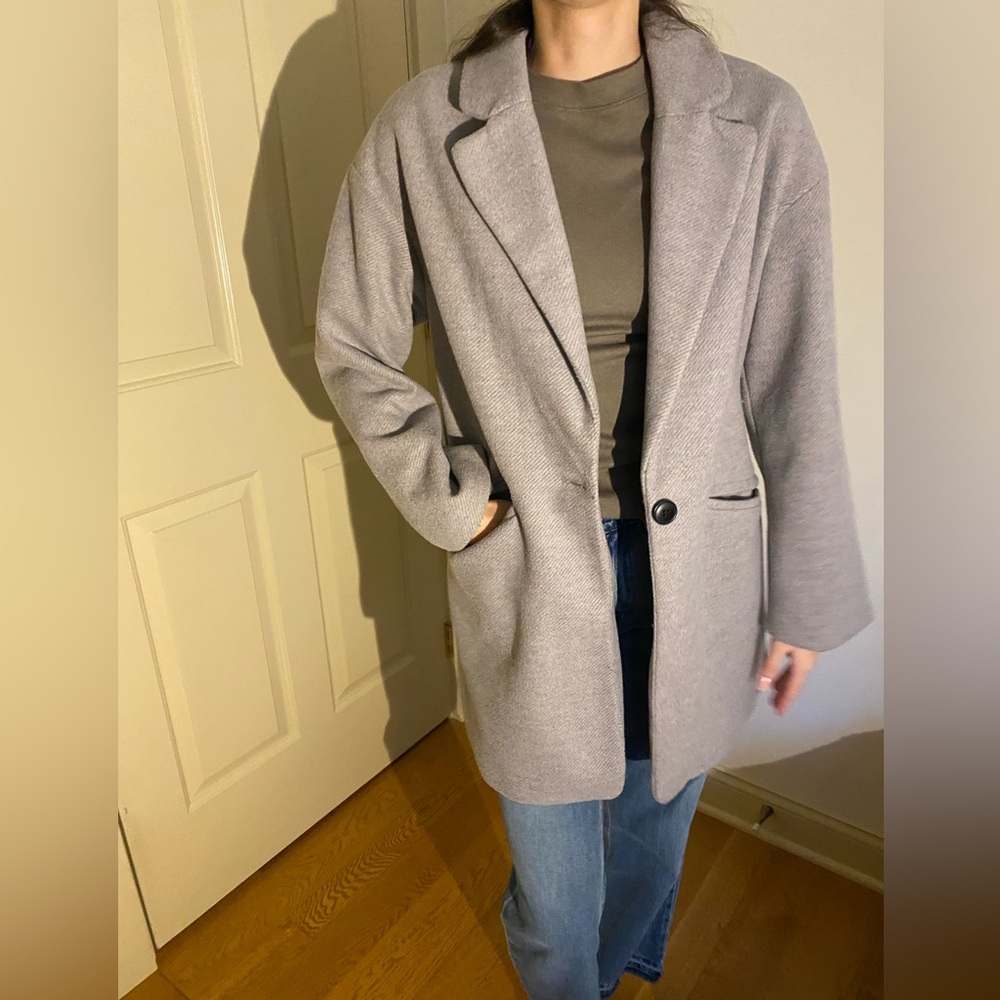 Pull&Bear Womens Felt Coat - Picture 1 of 5
